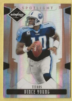 2008 Leaf Limited Vince Young Bronze Spotlight 118/125 Titans 95 - Image 1 of 2