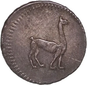 PERU, Lima, ¼ real, 1850, ex-O'Brien. - Picture 1 of 3