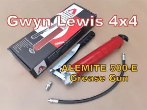 Alemite 500-E pistola ad azione grasso professionale a leva resistente con 18 pollici flessibile - Foto 1 di 5