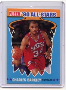 Fleer BB Charles Barkley Philadelphia 76ers 1990-91 como #1 ⭐️💥🎯 casi nuevo o mejor - Imagen 1 de 2