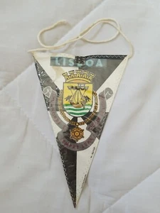 Vintage Rare Lisboa Portugal Flag Pennant 6" - Picture 1 of 2