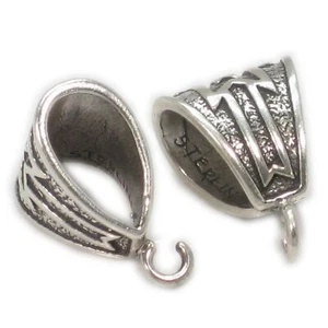Bail sterling silver - Make a charm Into Pendant .925 x 1 Bails --SFP - Picture 1 of 8