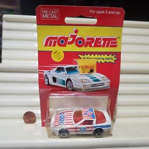 MAJORETTE #268 Chevrolet Corvette #18 Turbo Racer Made in France Nu in BubblPack