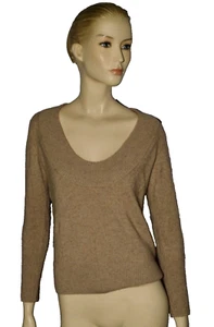 ADRIENNE VITTADINI SIZE S SMALL 100% ITALIAN CASHMERE KNIT SWEATER PULLOVER TOP - Picture 1 of 7