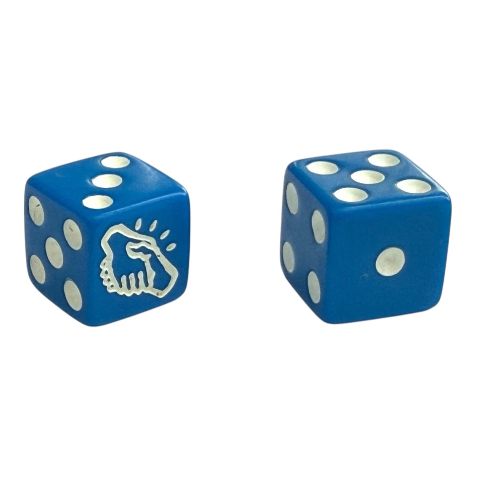 Monopoly Empire Edition Game Dice - Set of 2 Blue 6-Sided Die - Image 1 of 1