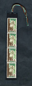 JOHN MUIR CONSERVATIONIST LAMINATED BOOKMARK MADE WITH REAL U.S. POSTAGE STAMPS