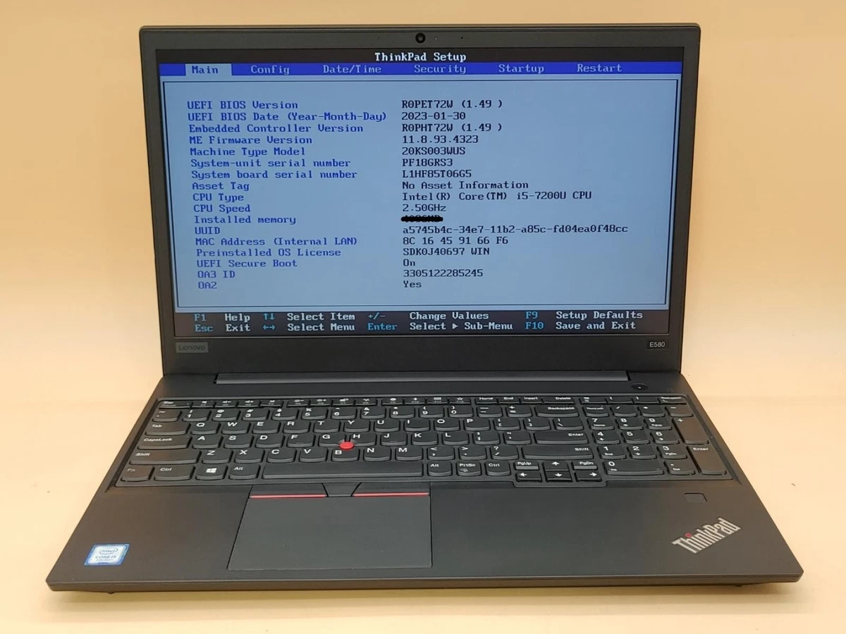 Lenovo ThinkPad E580 PC Laptops & Netbooks for Sale - Shop New