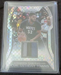 2017 PRIZM KARL - ANTHONY TOWNS STARBURST GAME WORN PATCH /10 - Picture 1 of 2