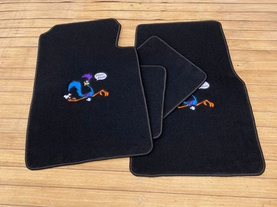 适用于普利茅斯公路跑步者 脚垫 地毯 黑色 套装 4 件套 1968 - 75 — 第 1/3 张图片