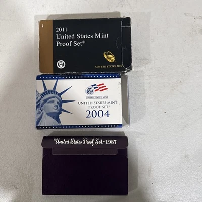 United States Mint Proof Sets 1987, 2004, 2011 - Image 1 of 4