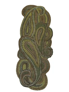 Pier One Beaded Table Runner Green Teal Taupe - Picture 1 of 9