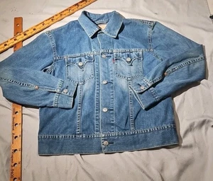 Vintage Levis Jacket Mens XL Blue Iconic Jean Type 1 Western Denim Y2K Workwear - Picture 1 of 14