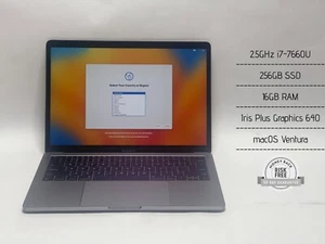 Apple MacBook Pro A1708 2.5GHz i7-7660U, 16GB RAM, 256GB SSD, Ventura, MPXQ2LL/A - Picture 1 of 17