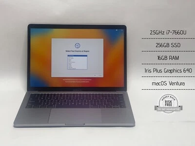 Apple MacBook Pro A1708 2.5GHz i7-7660U,16GB RAM,256GB SSD,Ventura,MPXQ2L/A — 第 1/4 张图片