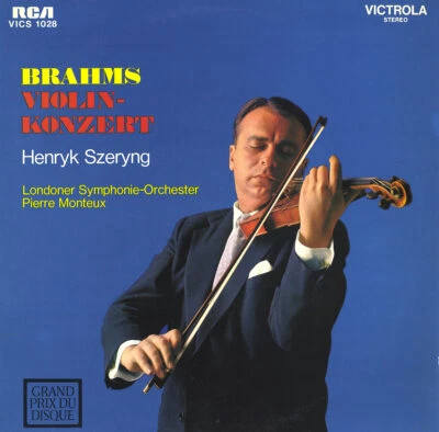 RCA VICS-1028 BRAHMS Violin Concerto HENRYK SZERYNG MONTEUX London SO (LSC-2281) Foto 1 de 3