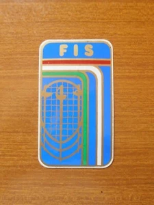 FIS FEDERAZIONE ITALIANA DI SCHERMA VECCHIO ADESIVO VINTAGE STICKER FENCING - Picture 1 of 1
