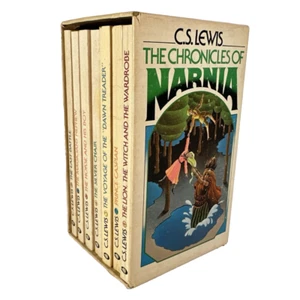 Chronicles of Narnia Box Set CS Lewis Vintage 1970 Collier Books 1978 Printing - Foto 1 di 9