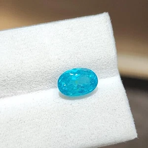 Turmalina Paraiba natural certificada GIE de 8,57 quilates azul corte ovalado piedras preciosas sueltas - Imagen 1 de 8
