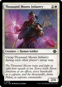 THOUSAND MOONS INFANTRY X 4 N/M- THE LOST CAVERNS OF IXALAN MTG - Picture 1 of 1
