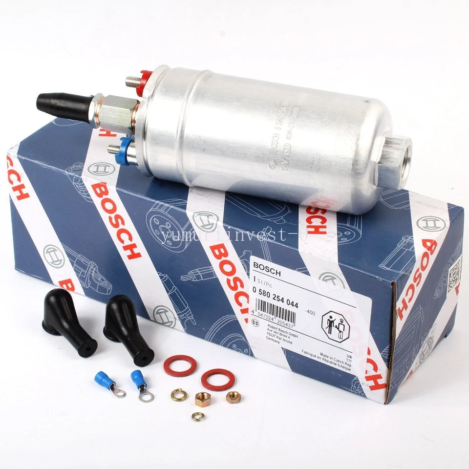GENUINE Bosch 044 Universal Inline External Fuel Pump 0580254044 300lph E85 - Imagem 1 de 4