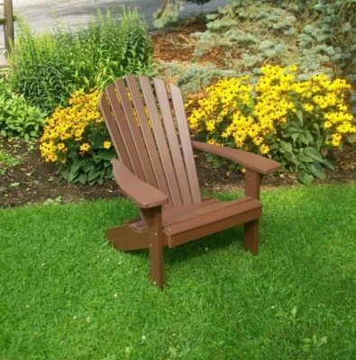 Silla Adirondack Poly Fanback - Múltiples opciones de color - Hecha en EE. UU. Foto 1 de 4