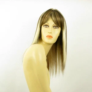 Perruque femme mi-longue méchée blond clair méché cuivré choco LAURY 15613H4 - Imagen 1 de 8