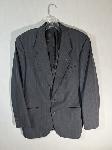 SAINT LAURENT (YSL) Blazer doppiopetto uomo vintage Yves Saint Laurent 100% lana grigio 43R