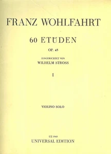 Wohlfahrt 60 etüden op 43. I VIolin solo universal edition - Imagen 1 de 1