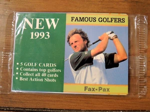 1993 U.K. FAX-PAX Famous Golfers Factory Sealed 5-Card Pack PGA Golf - Bild 1 von 1