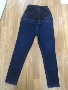 NEW LOOK LIFT & SHIFT. SIZE 10.  INDIGO STRETCH SKINNY ANKLE JEGGINGS. MATERNITY