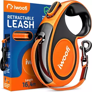 NEW 2025 Retractable Dog Leash 16.4 Ft, Heavy-Duty, Reflective, Anti-Slip Grip - Picture 1 of 8