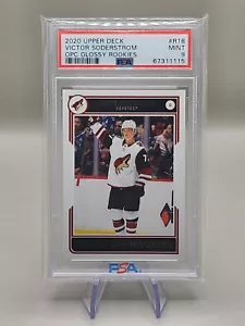 2020 Upper Deck O-Pee-Chee Glossy Rookies Victor Soderstrom #R-18 Coyotes PSA 9 - Picture 1 of 2