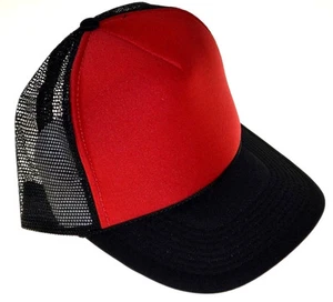 Sommer Mesh Trucker Cap rot schwarz - Bild 1 von 1