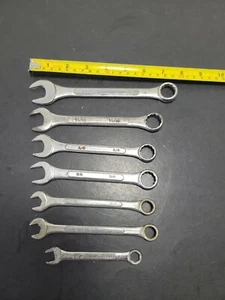 Combination Wrenches 11/16" 5/8" 7/16" SAE 12 Point Open-Ring Spanner - Picture 1 of 12