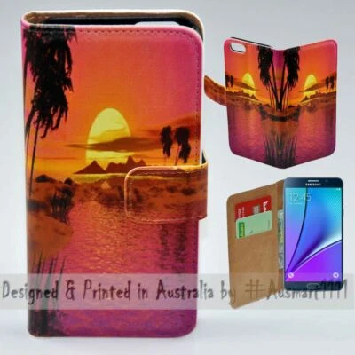 For Samsung Galaxy Note Series - Summer Sunset Print Mobile Phone Case Cover - image 1 of 3