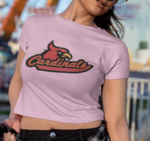 Cardinals Baseball Crop Top Womens,xs,sml,xl,2xl,Fan Gift Crop Top,pink crop top Cover