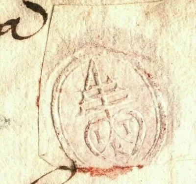 ALEMANIA 1697 Carta Excelente *SELLO MARCA GREMIO* Oblea/Cera CORAZÓN Correo Comercial H87b Foto 1 de 4