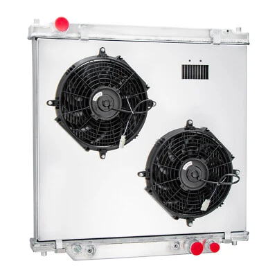 3 Row Radiator+Shroud Fan fit 99-2004 Ford F250 F350 F450 F550 00-05 Excursion Foto 1 de 4