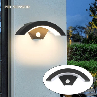 18W LED Wandlampe mit Bewegungsmelder IP65 Sensor Deko Außenleuchte Wandleuchte~ - Bild 1 von 4