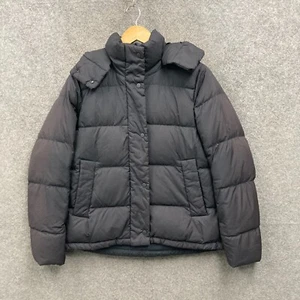 Lululemon Jacket Womens 2 AUS 6 Black Puffer Goose Down Hooded Pockets Sunfaded - Picture 1 of 14