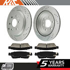 Rear Drilled Rotors + Ceramic Brake Pads For Chevy Traverse GMC Acadia Enclave GMC Acadia