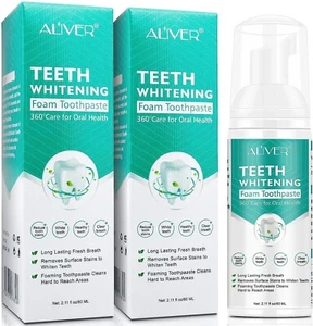 2 PCS Teethaid Mouthwash Whitening Toothpaste Foam Refreshing Breath - Picture 1 of 8
