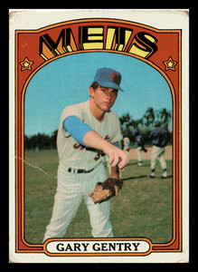 1972 Topps Gary Gentry  New York Mets #105 Poor  Low Grade Creases