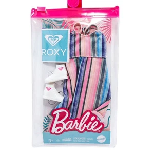 Mattel Barbie Moda Accesorios Pack ROXY Verano Vestido a Rayas Colores Pasteles - Imagen 1 de 2