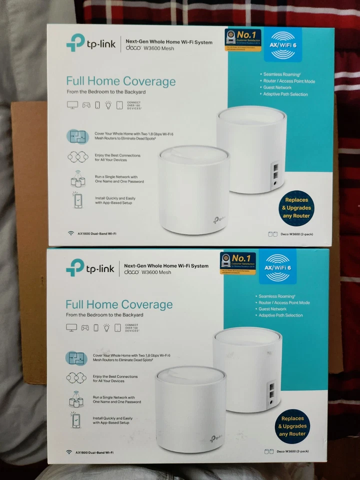 TP-LINK Deco X20 (4-pack) 1800 Mbps Mesh Ethernet Router - Image 1 of 1