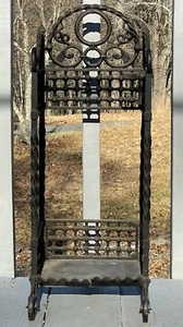 Antique Bradley & Hubbard Cast Iron Cane Umbrella Stand Victorian Decor - Picture 1 of 14