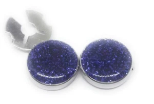 PURPLE DIAMOND DUST SHIRT BUTTON COVERS MANUFACTURERS DIRECT PRICING - Picture 1 of 4