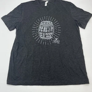 Jim Beam T-Shirt Herren Größe Large Devil's Cut 90 Proof Bourbon V-Ausschnitt S/S - Bild 1 von 12