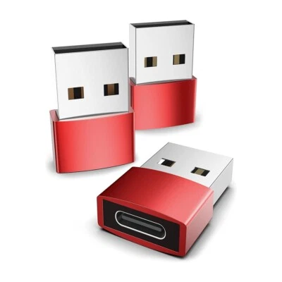 3 PACK USB C 3.1 Type C Female to USB 2.0 Type A Male Port Converter Adapter AO - Image 1 of 4