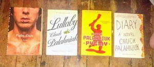 Lot of 4 Chuck Palahniuk Novels - Diary Lullaby Pygmy, Fight Club - Picture 1 of 1